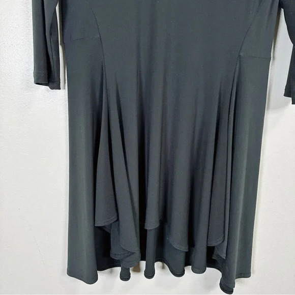 Sympli Hi Low Assymetric Three Quarter Sleeve Tunic  Grey Sage - Picture 11 of 16